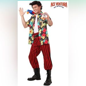 Ace Ventura costume with wig